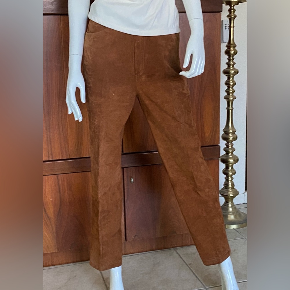 LEW MAGRAM Vintage Suede Brown Jeans        Size 10